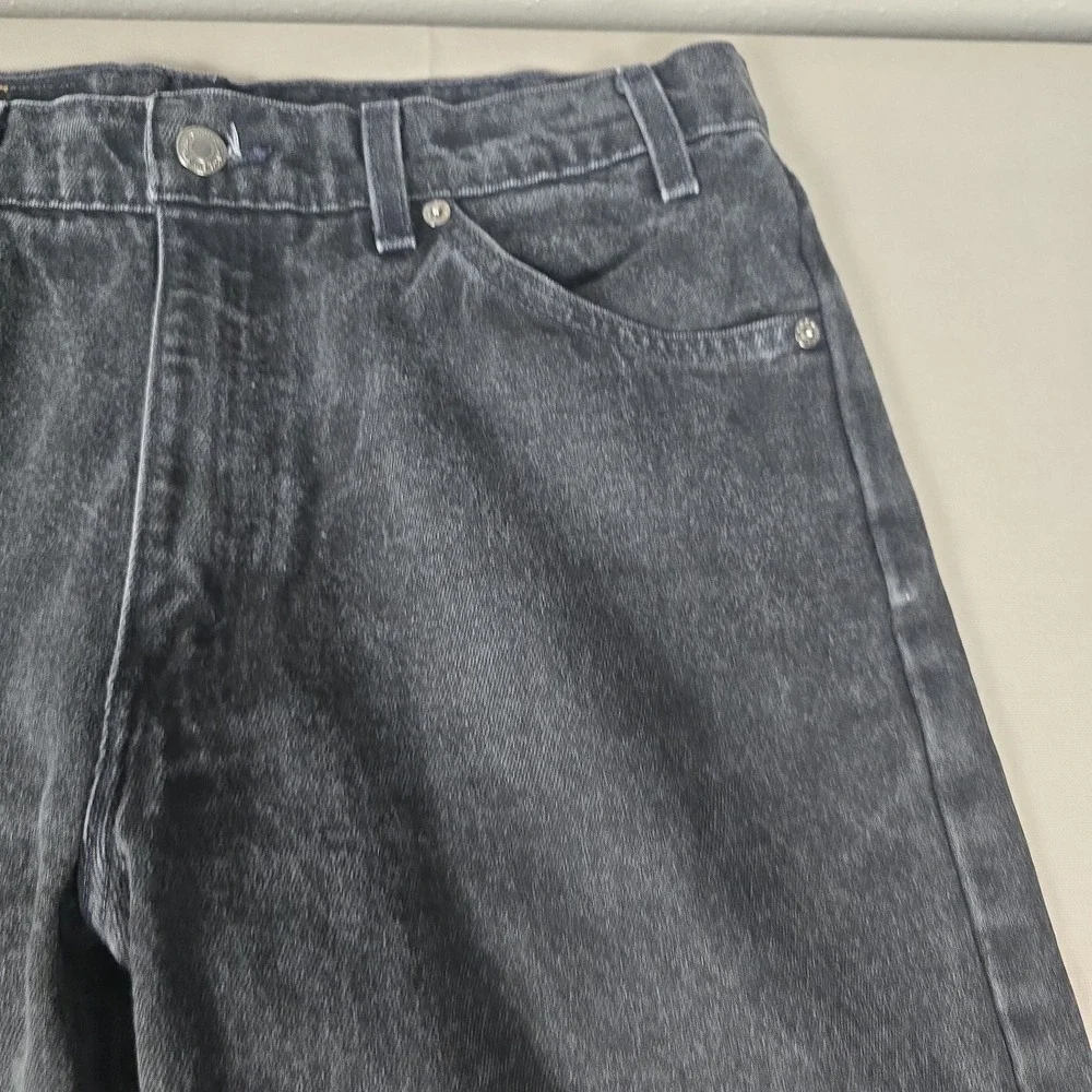Vtg 1997 Levis 550 Orange Tab Black Jeans 34x34 Relaxed Tapered Puerto Rico USA
